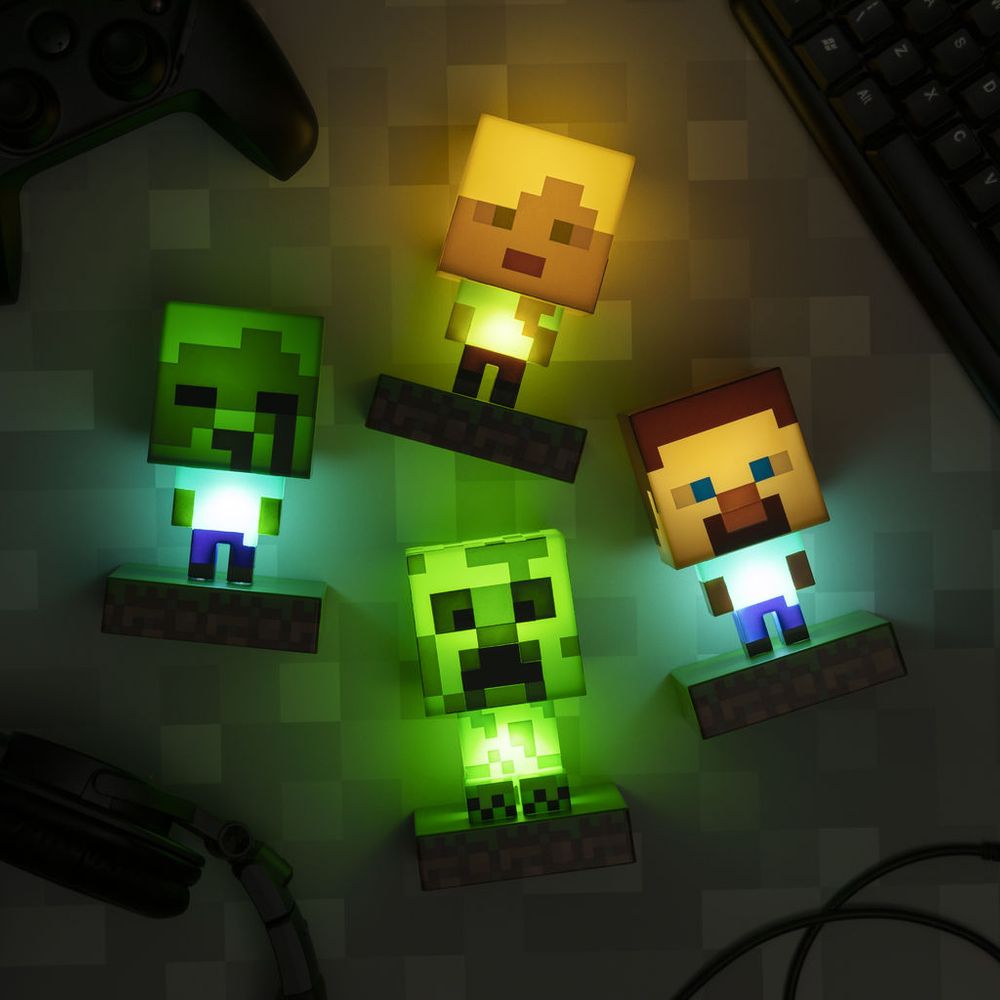 Minecraft - Zombie - Pöytävalaisin