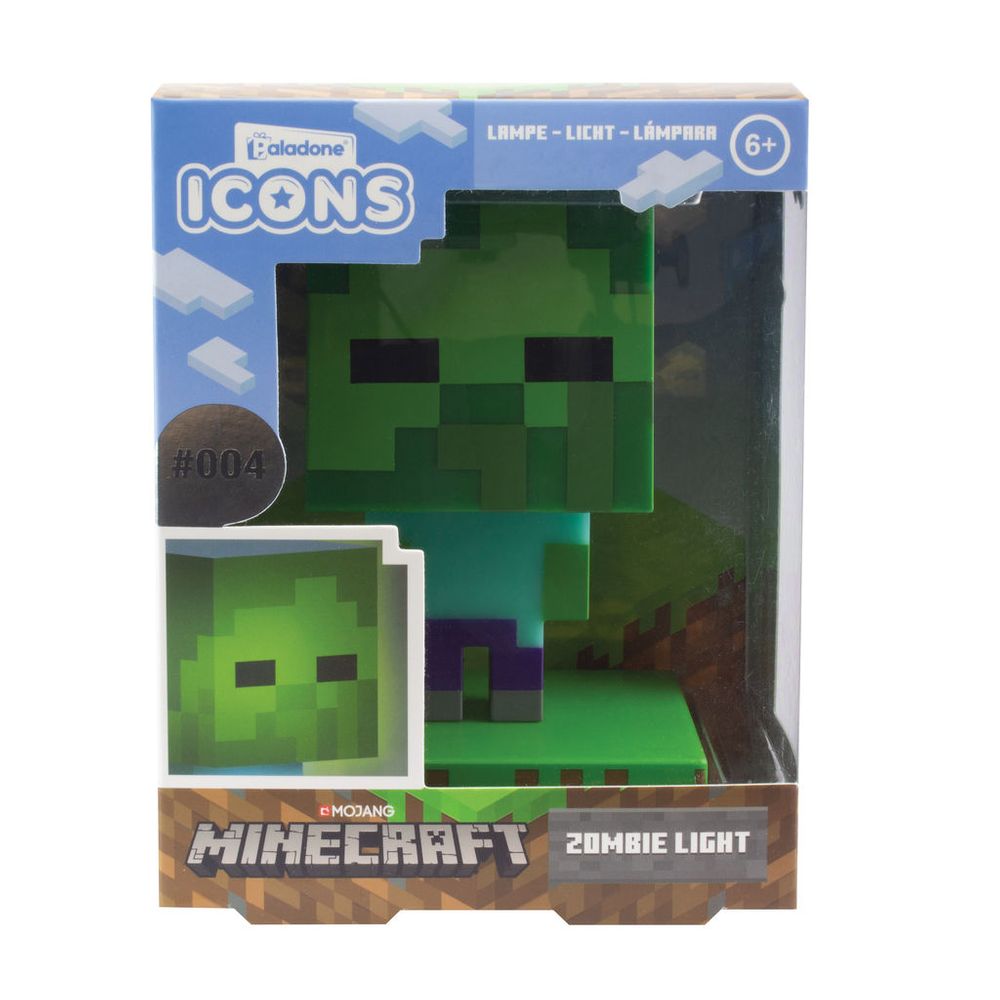 Minecraft - Zombie - Pöytävalaisin