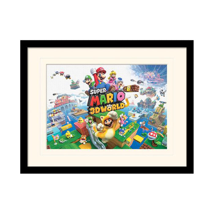 Super Mario - Mario 3D World - Kehystetty taidejuliste