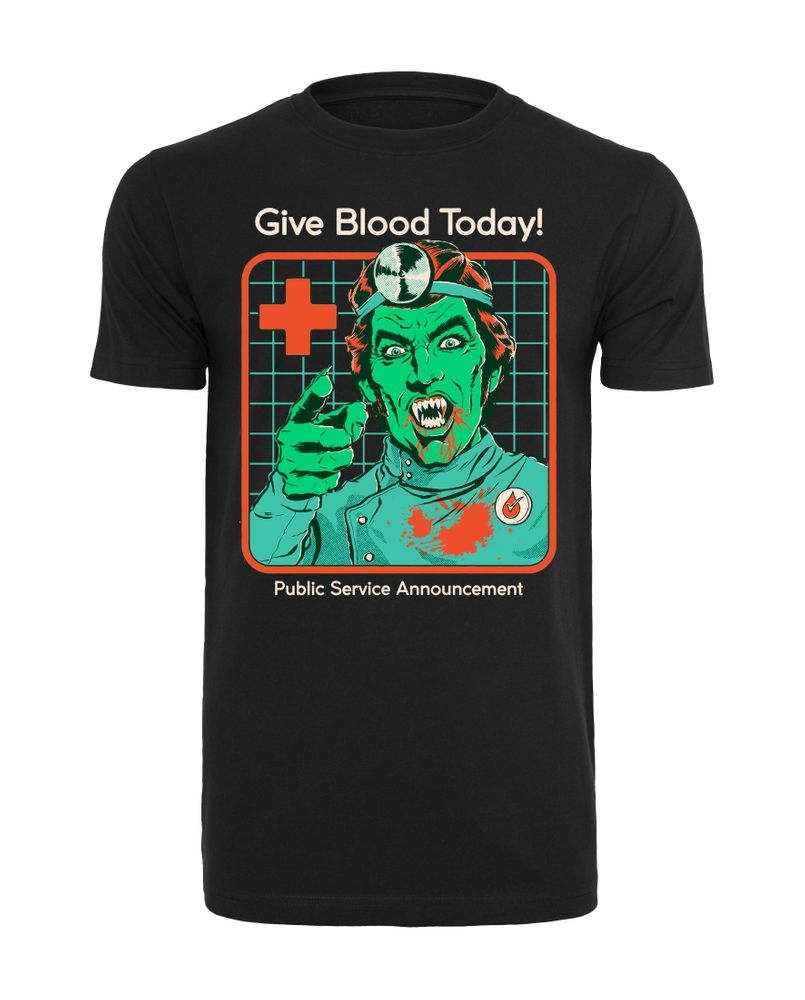 Steven Rhodes - Give Blood Today - T-paita