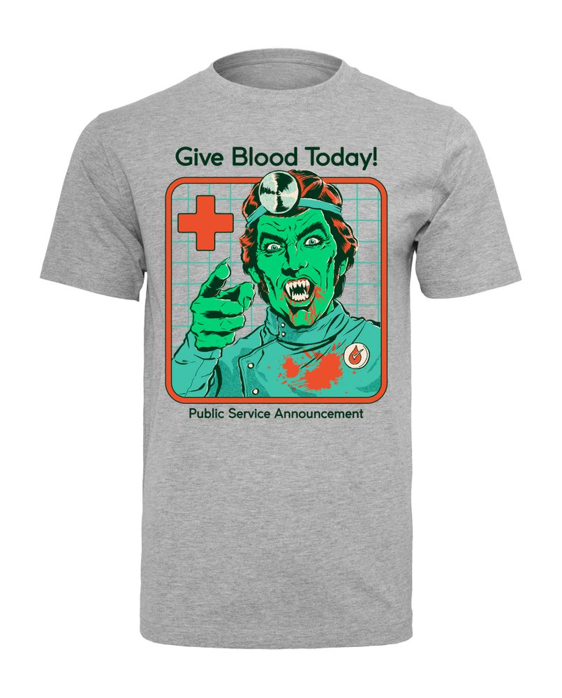 Steven Rhodes - Give Blood Today - T-paita