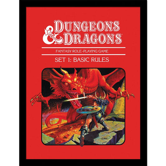 Dungeons & Dragons - Basic Rules - Kehystetty taidejuliste