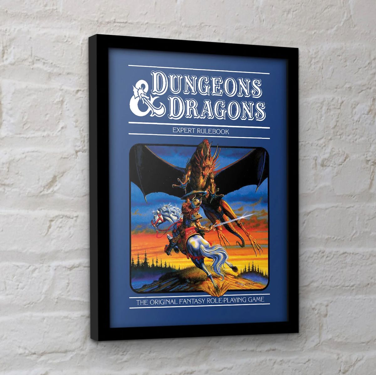 Dungeons & Dragons - Expert Rulebook - Kehystetty taidejuliste