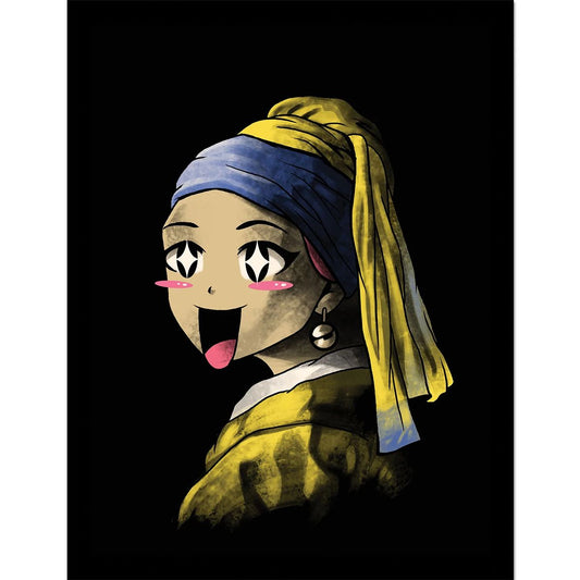 Vincent Trinidad - Kawaii With A Pearl Earring - Kehystetty taidejuliste