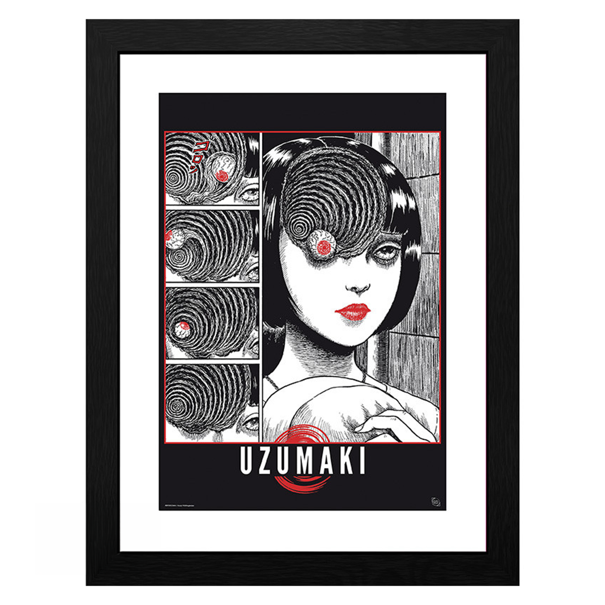 Junji Ito - Uzumaki - Kehystetty taidejuliste