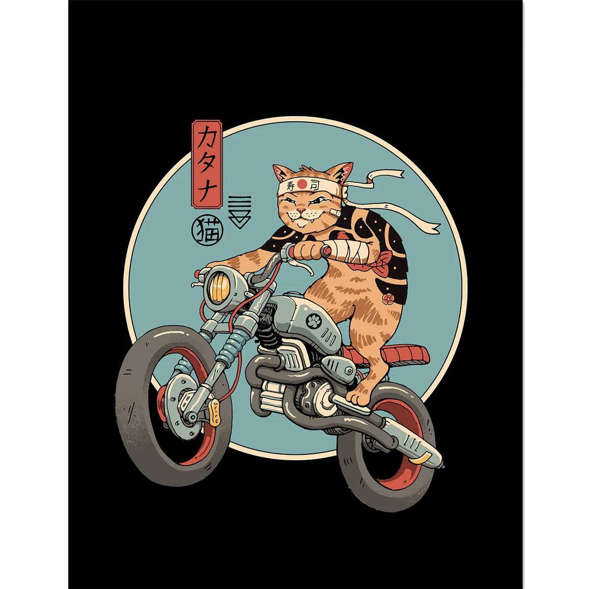 Vincent Trinidad - Catana Motorcycle - Kehystetty taidejuliste
