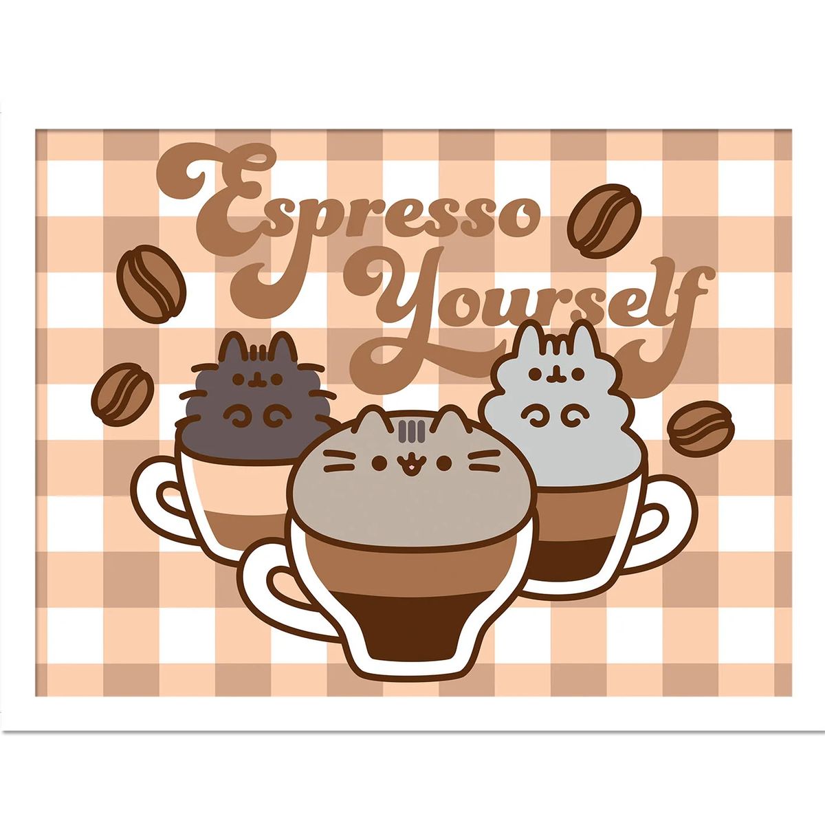 Pusheen - Espresso Yourself - Kehystetty taidejuliste