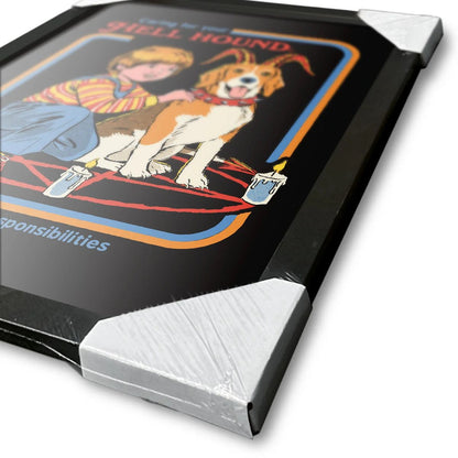 Steven Rhodes - Caring for Your Hell Hound - Kehystetty taidejuliste