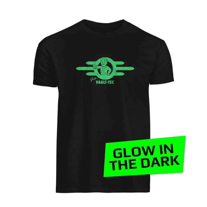 Fallout - Join Vault-Tec TE - T-paita | Glow-In-The-Dark