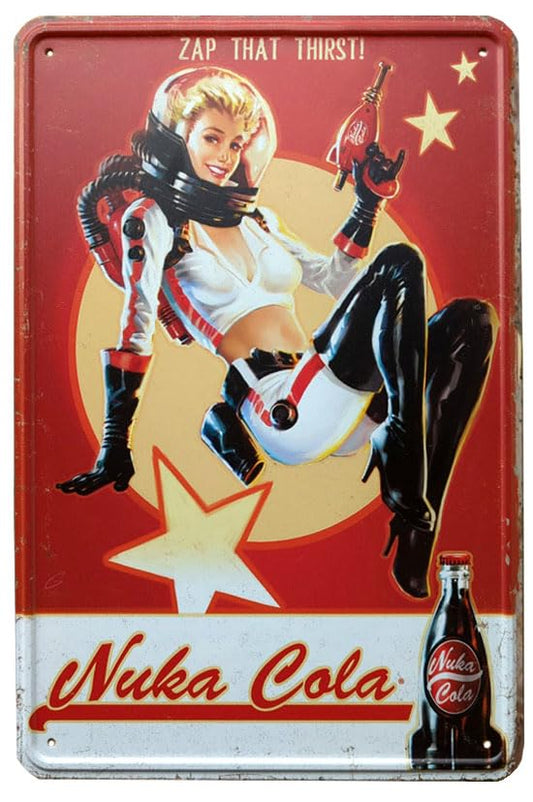 Fallout - Nuka Cola Girl - Metallikyltti