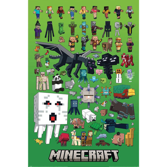 Minecraft - Character Collage - Poster
