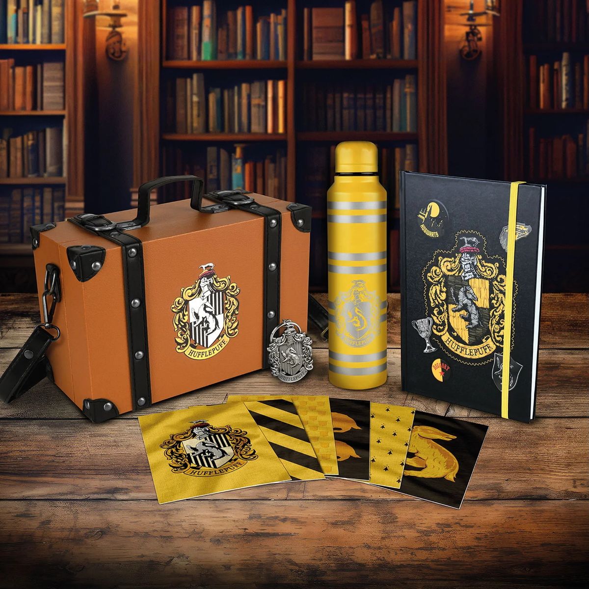 Harry Potter - Colorful Crest Hufflepuff - Lahjasetti