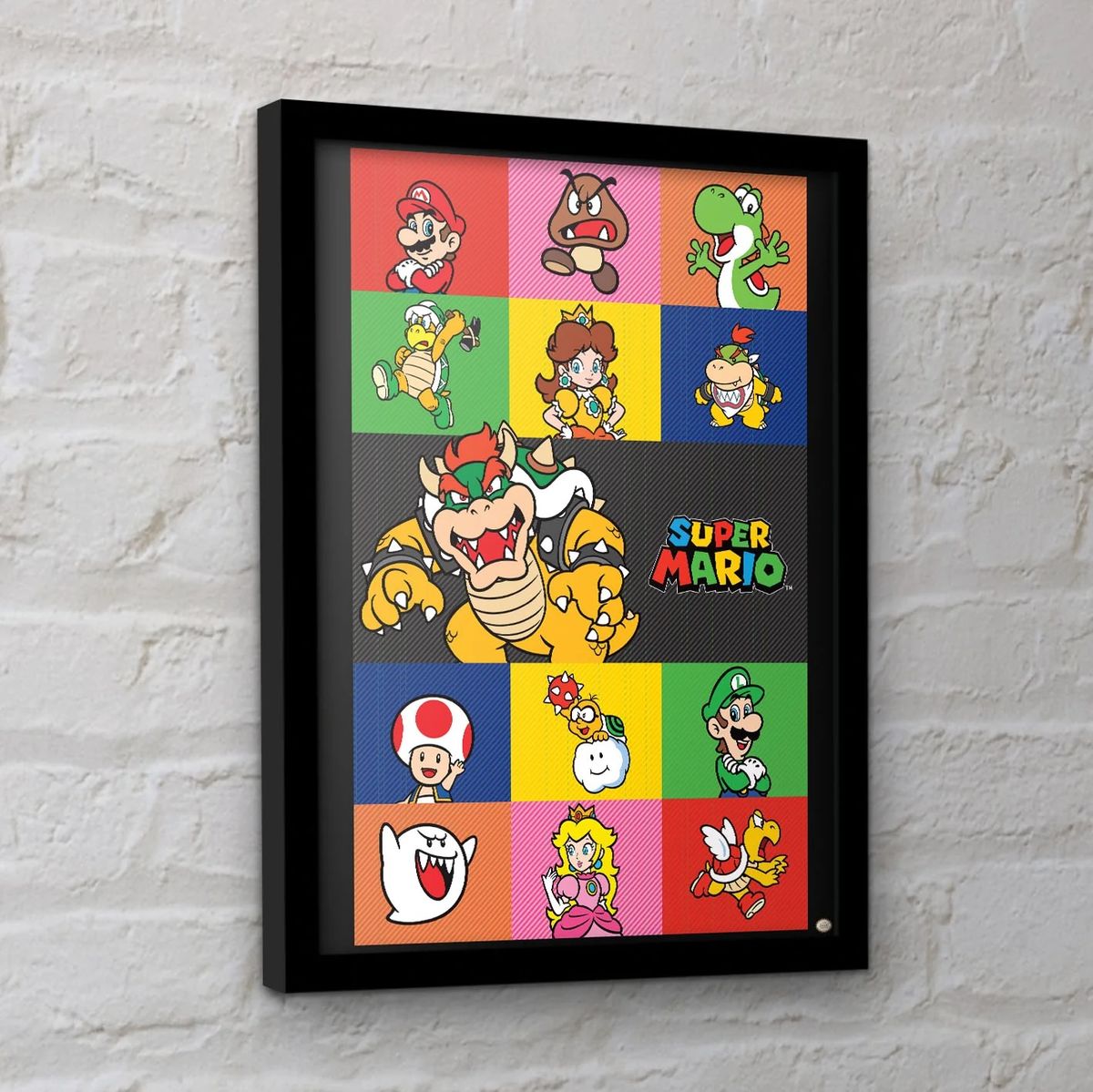 Super Mario - Characters - Kehystetty taidejuliste