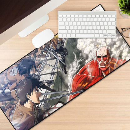 Attack on Titan - Eren vs Colossal Titan - Iso hiirimatto (XXL-koko)