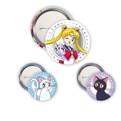 Sailor Moon - Luna, Artemis & Sailor Moon - Pinssi/pinssit