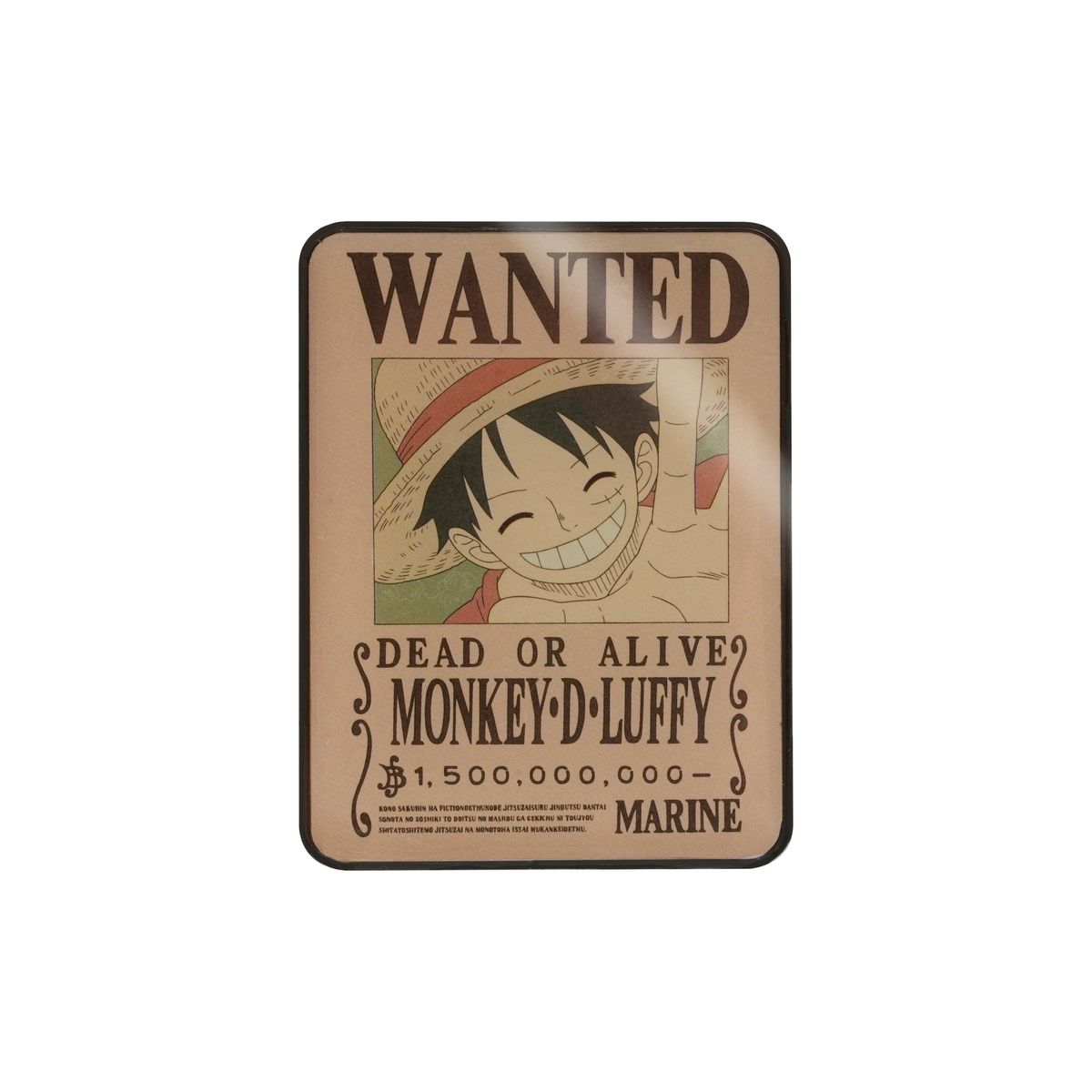 One Piece - Wanted Luffy - Magneetti