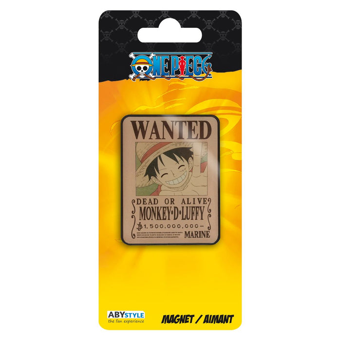 One Piece - Wanted Luffy - Magneetti
