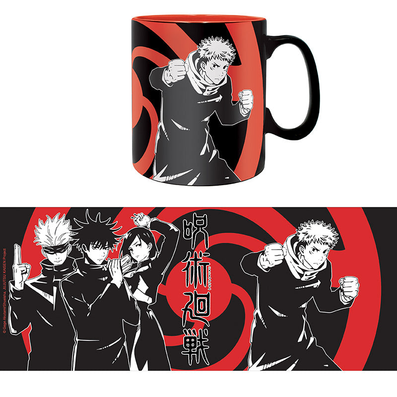 Jujutsu Kaisen - Group black & white - Iso muki (XL-kokoinen)