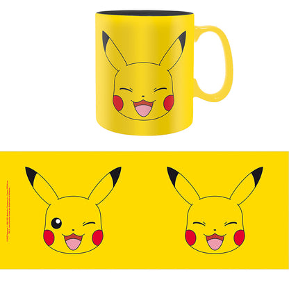 Pokémon - Pikachu Face - Iso muki (XL-koko)