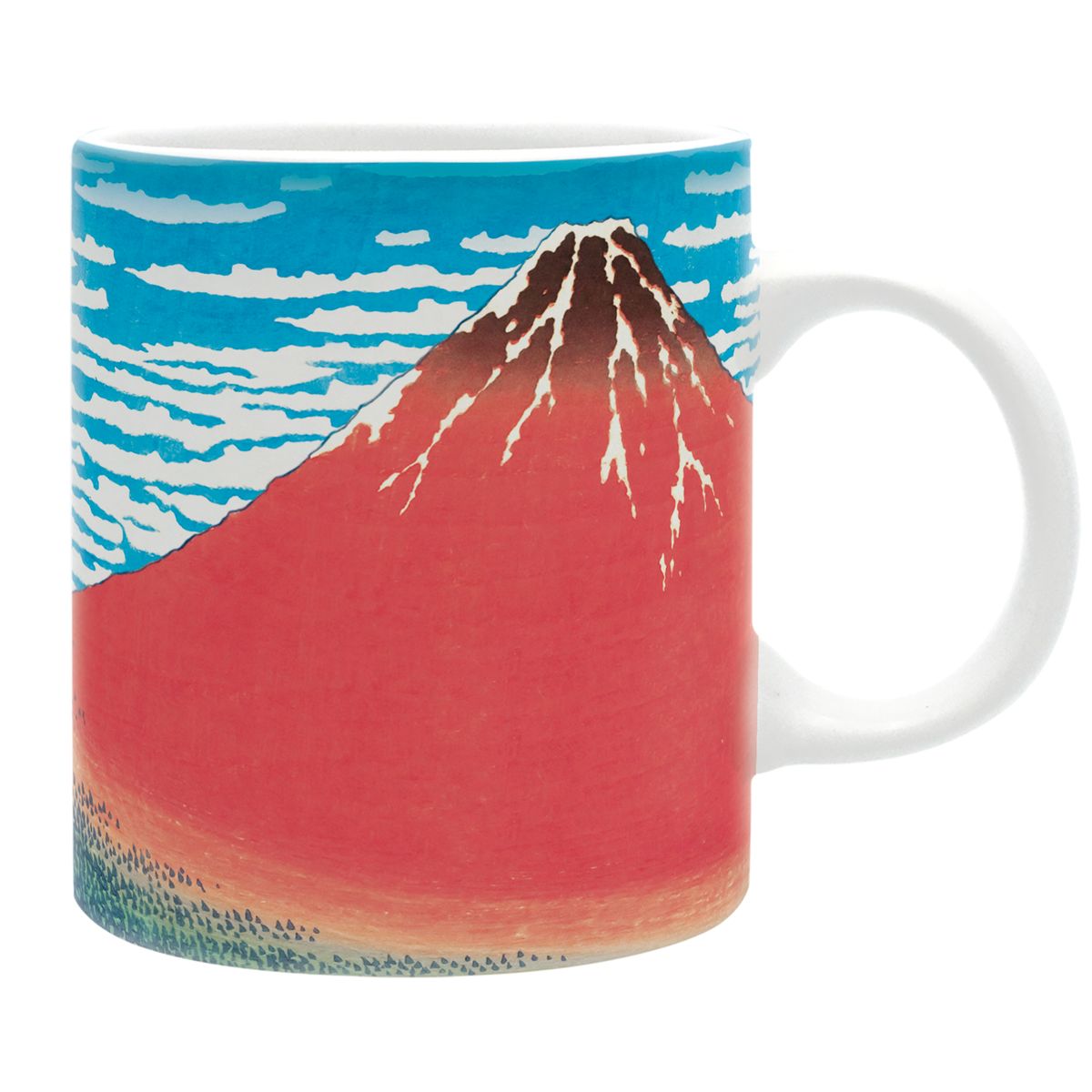 Hokusai - Red Fuji - Muki