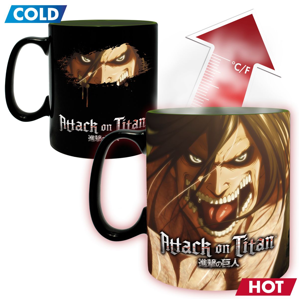 Attack on Titan - Titan Eren -  Iso Heat Change -muki (XXL-koko)