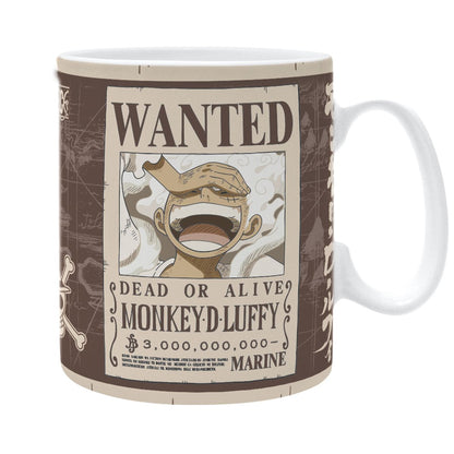 One Piece - Gear 5 Luffy Wanted - Iso muki (XL-kokoinen)