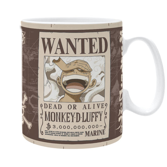 One Piece - Gear 5 Luffy Wanted - Iso muki (XL-kokoinen)
