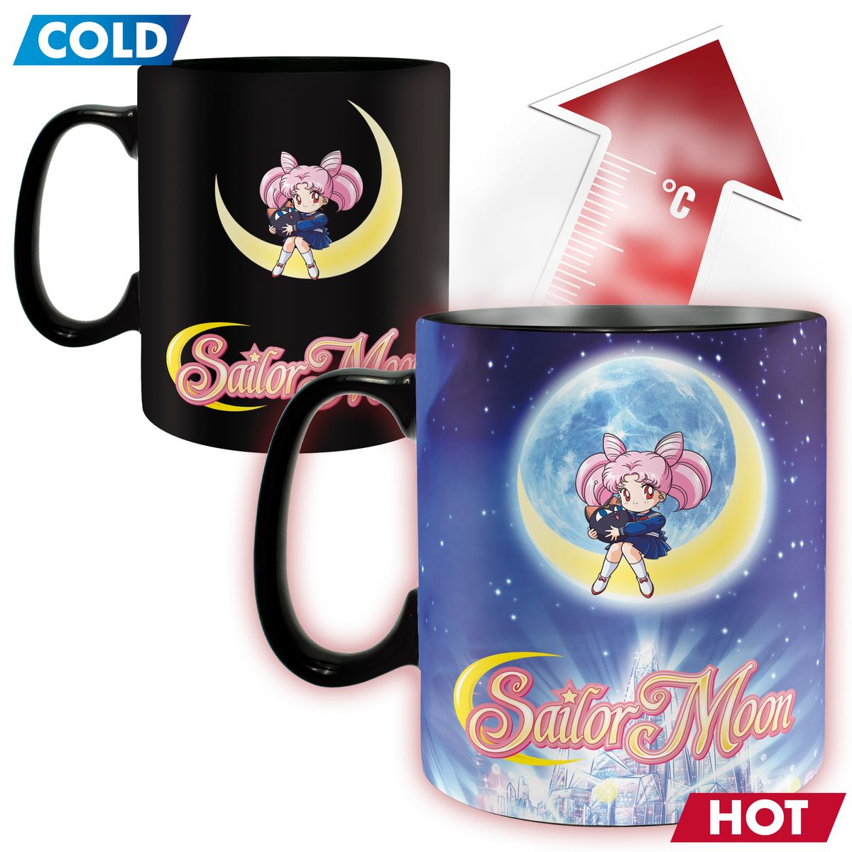 Sailor Moon - Sailor & Chibi - XXL Color-Changing Mug