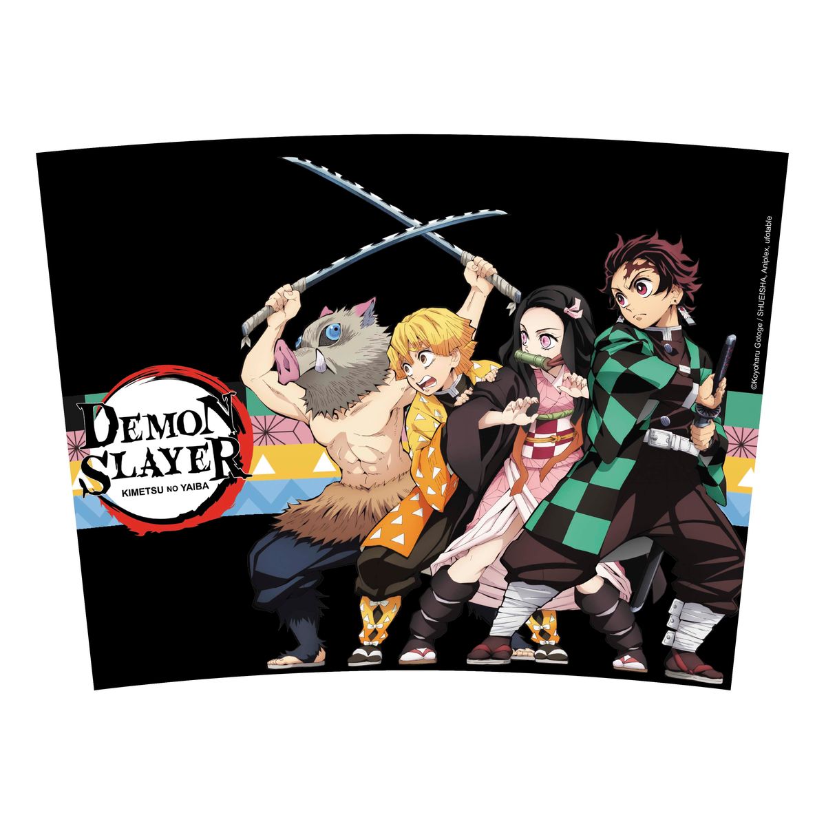 Demon Slayer - Characters Strip Pattern - Termosmuki/matkamuki