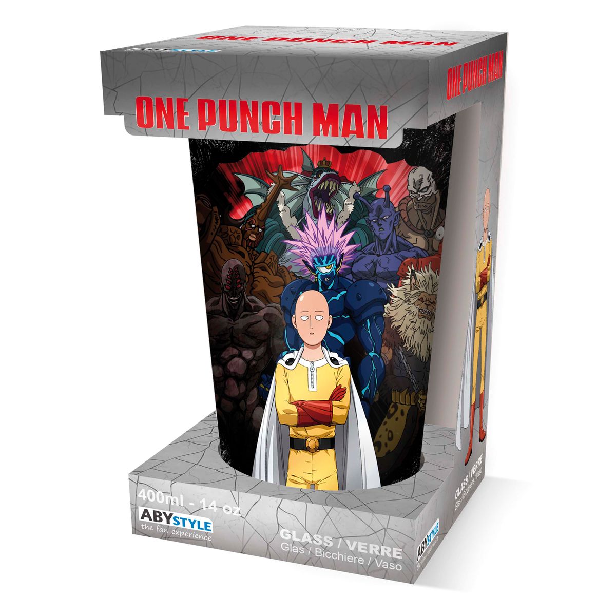 One Punch Man - One Against All - Iso juomalasi (XXL-koko)