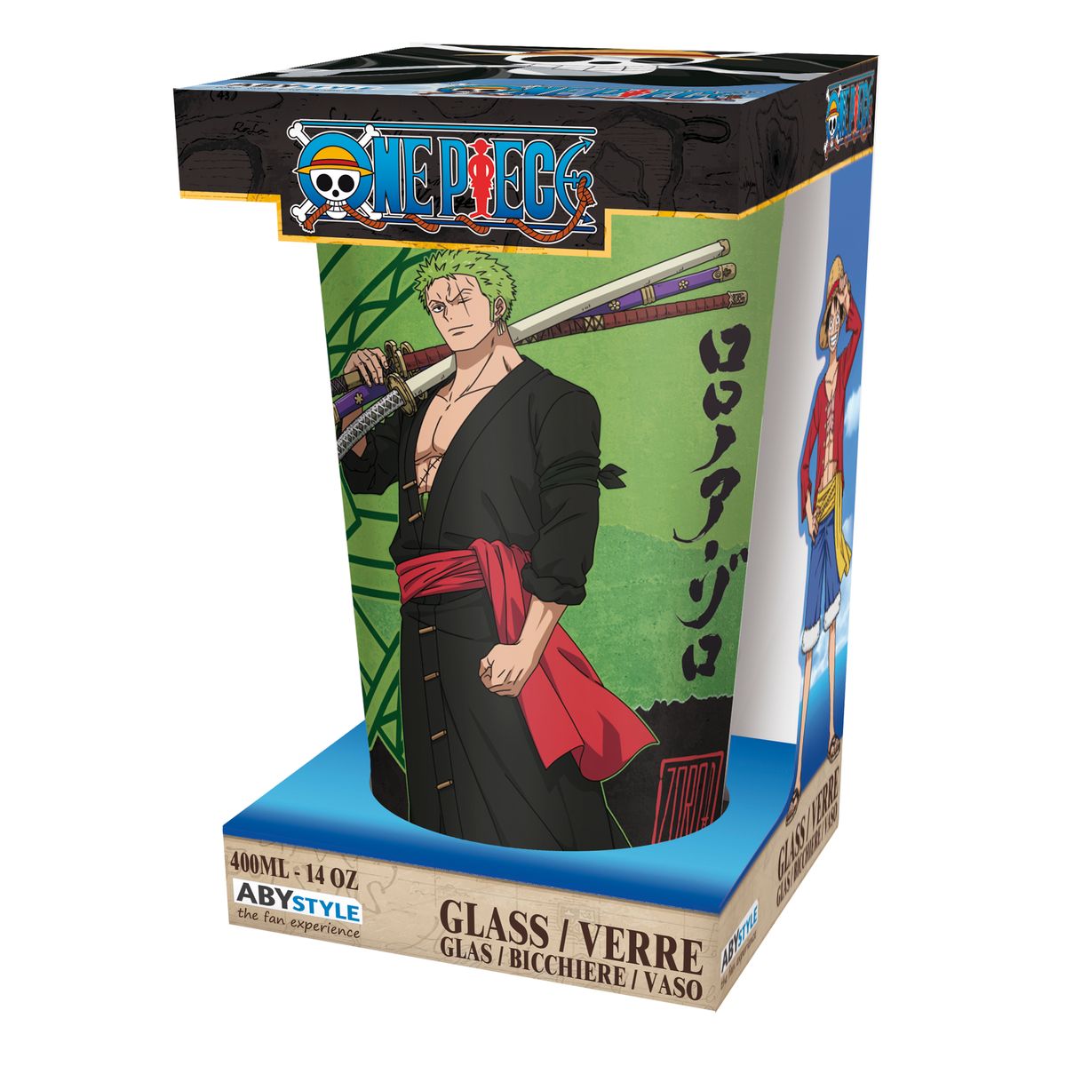 One Piece - Zoro - Iso juomalasi (XXL-koko)