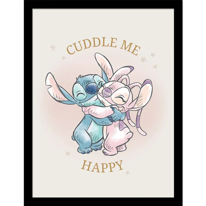 Lilo and Stitch - Cuddle Me - Kehystetty taidejuliste