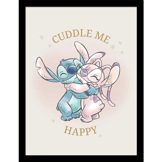 Lilo and Stitch - Cuddle Me - Kehystetty taidejuliste