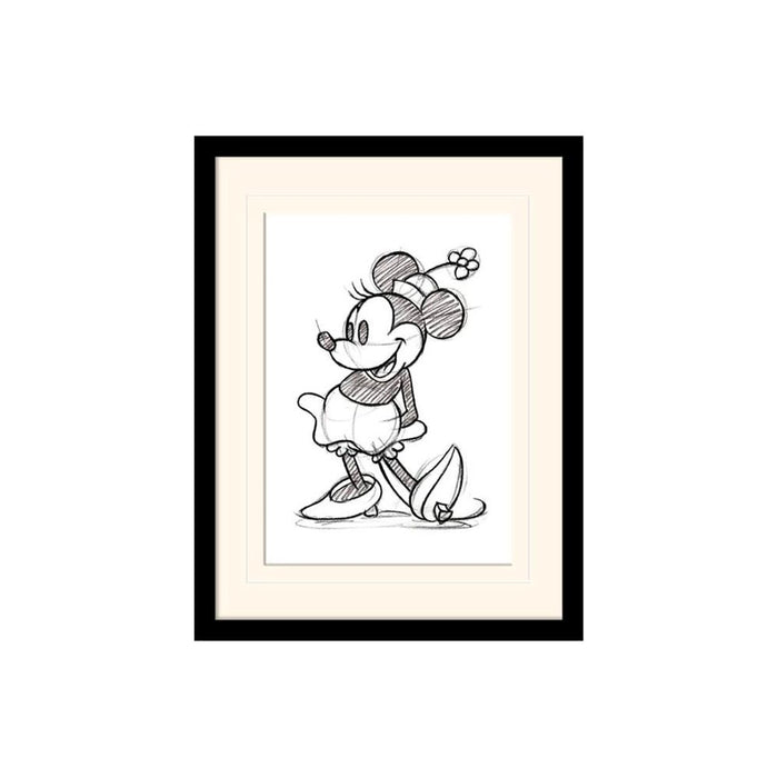 Mikki Hiiri - Minnie Mouse Art - Kehystetty taidejuliste