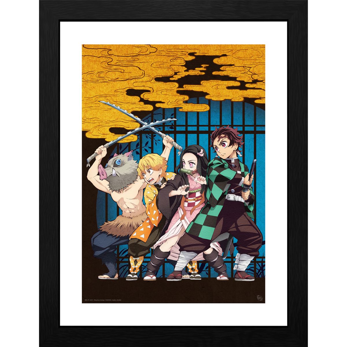 Demon Slayer - Key Art - Kehystetty taidejuliste