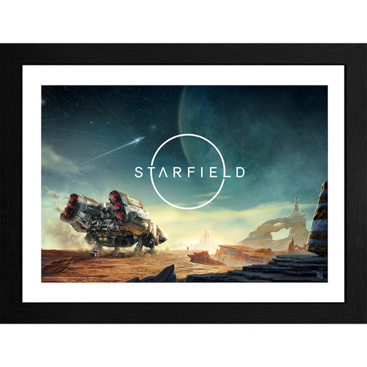 Starfield - Landing - Kehystetty taidejuliste