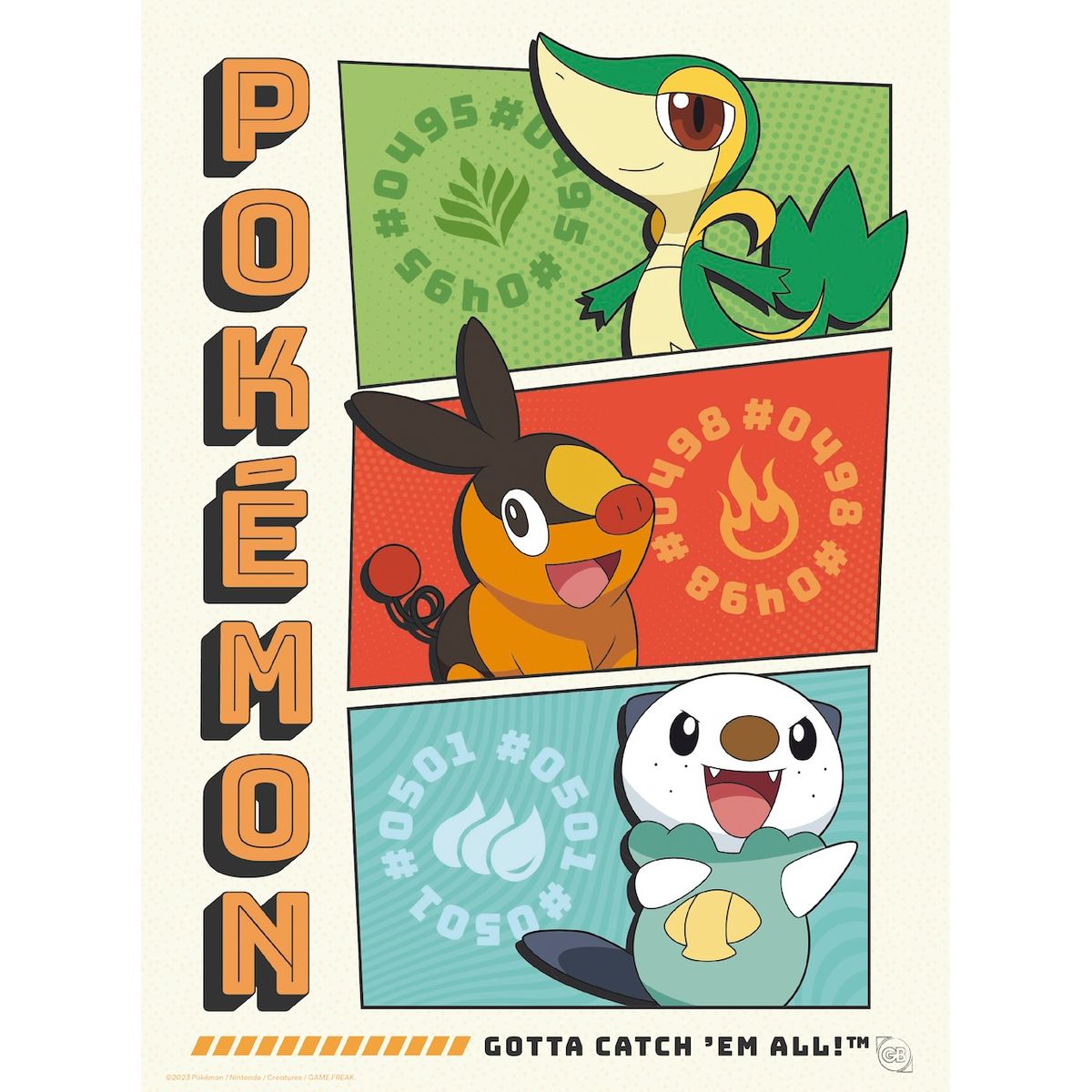 Pokémon - Starters - Julistesetti (9 kpl)