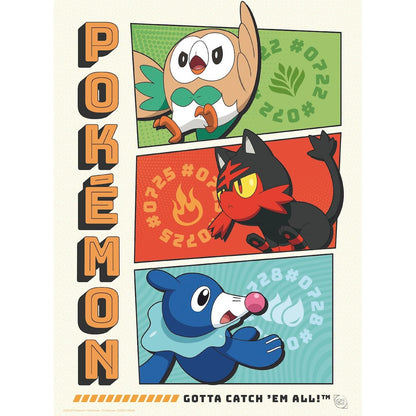 Pokémon - Starters - Julistesetti (9 kpl)