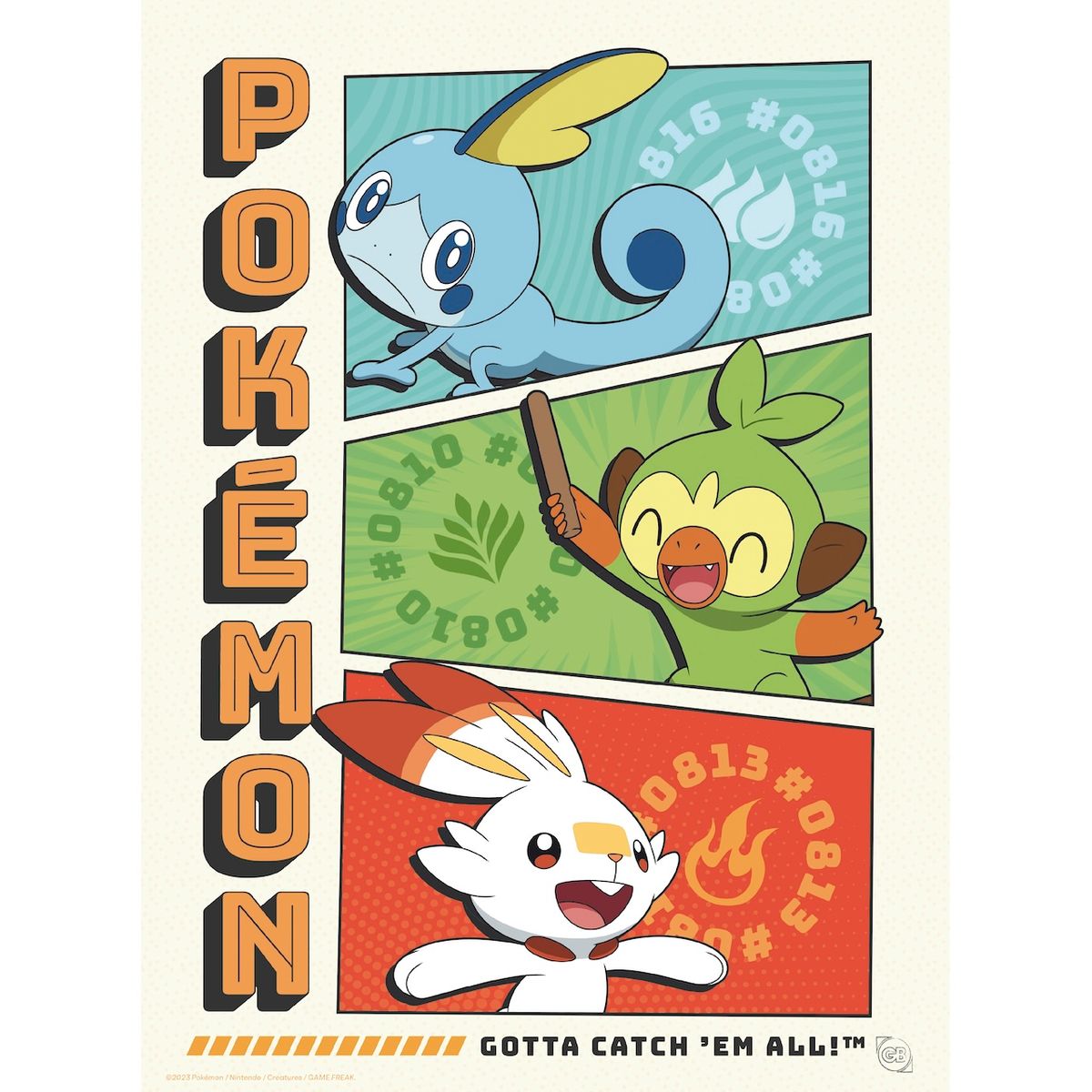 Pokémon - Starters - Julistesetti (9 kpl)