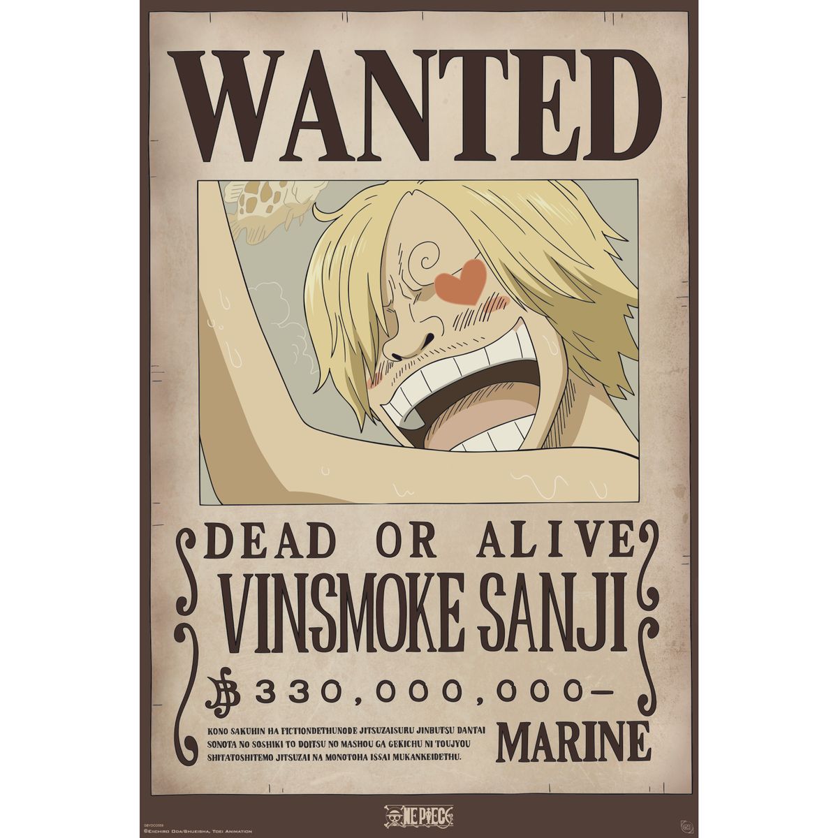 One Piece - Wanted Sanji - Juliste