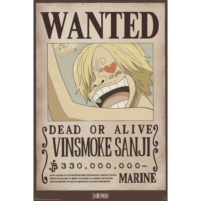 One Piece - Wanted Sanji - Juliste