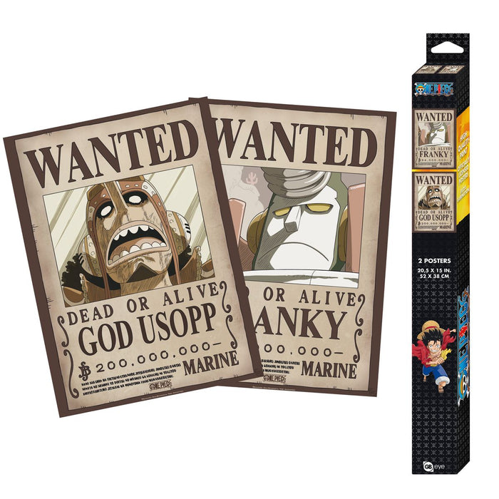 One Piece - Wanted Usopp & Franky - Julistesetti (2 kpl)