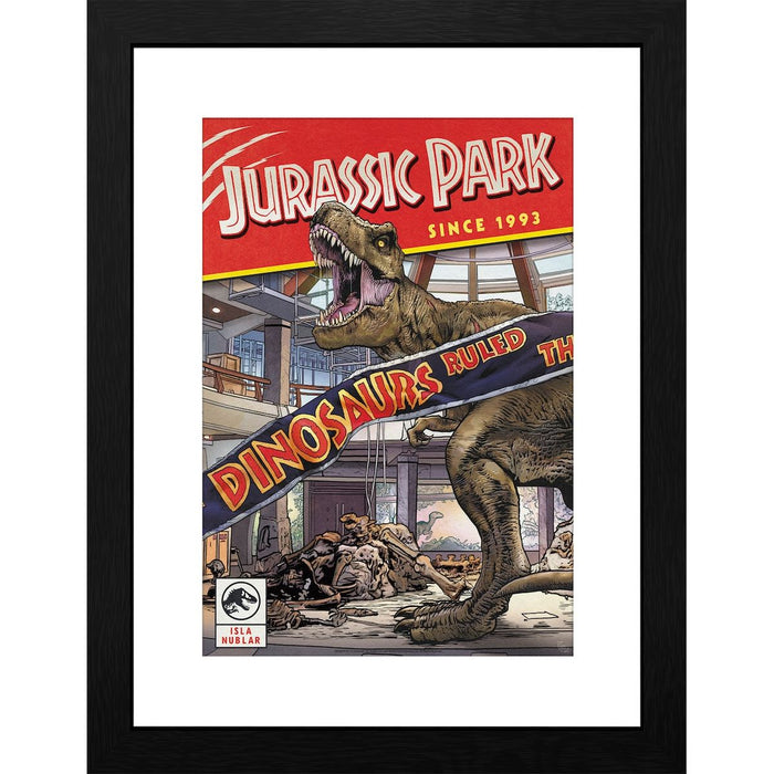 Jurassic Park - Comics - Kehystetty taidejuliste