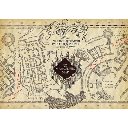 Harry Potter - Marauder's Map - Parchment Poster