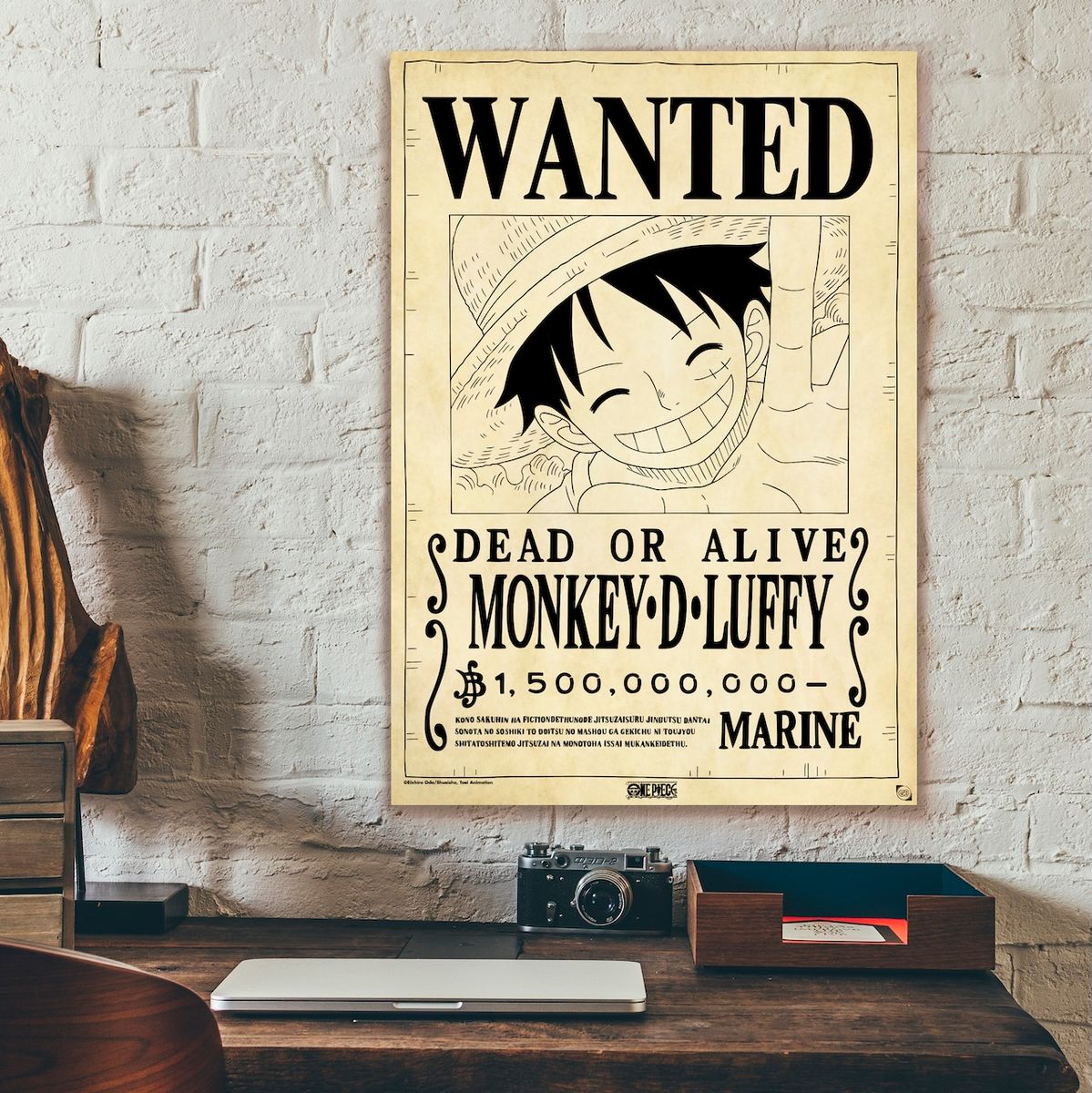 One Piece - Wanted Luffy - Parchment Poster