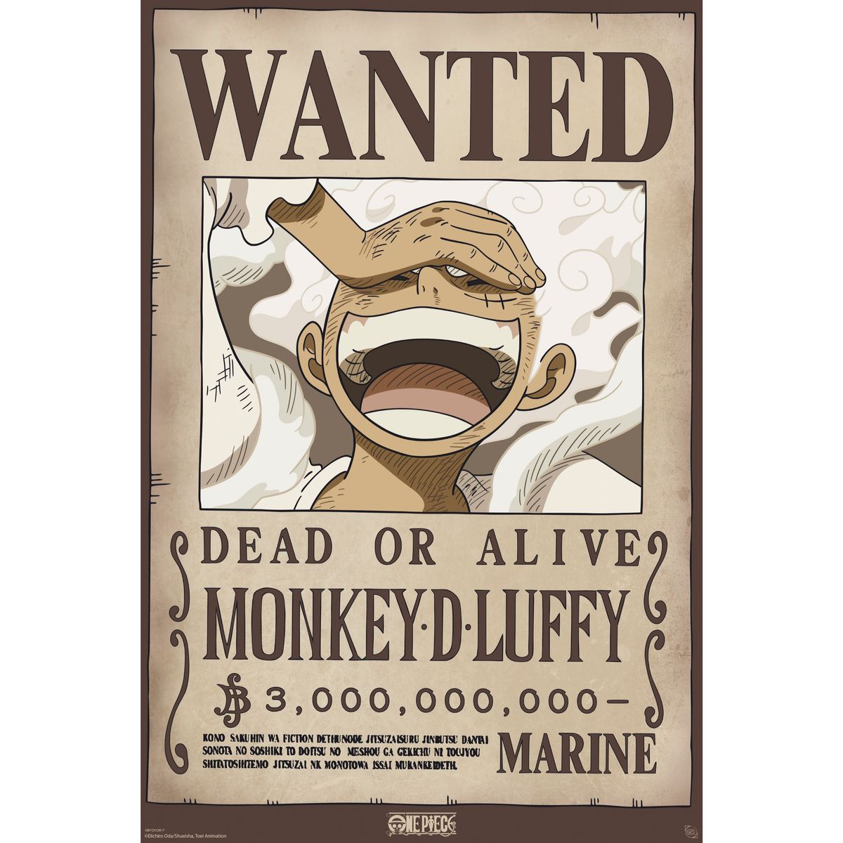One Piece - Wanted Luffy Wano - Juliste
