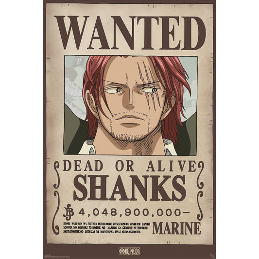 One Piece - Wanted Shanks Wano - Juliste