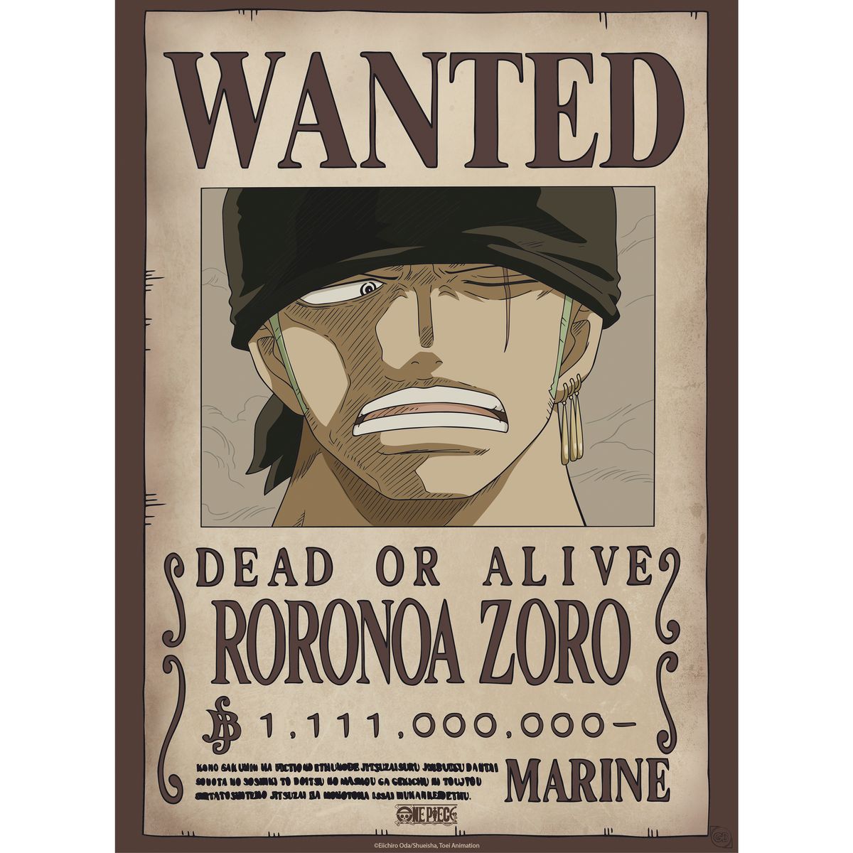 One Piece - Wanted Zoro & Luffy - Julistesetti (2 kpl)
