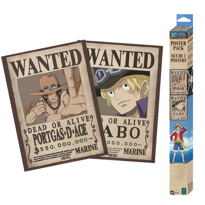 One Piece - Wanted Sabo & Ace - Julistesetti (2 kpl)