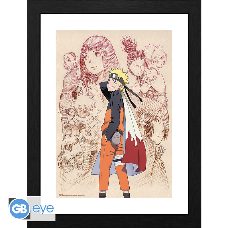 Naruto - Naruto & His Allies - Kehystetty taidejuliste